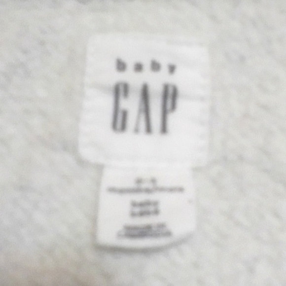 Baby Gap zipper front grey hoodie US 0-3M - Picture 4 of 5
